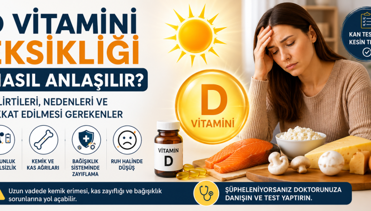 D Vitamini Eksikliği Nasıl Anlaşılır? Belirtileri, Nedenleri ve Dikkat Edilmesi Gerekenler