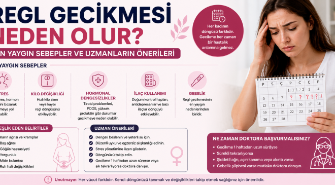 Regl Gecikmesi Neden Olur? En Yaygın Sebepler ve Uzmanların Önerileri