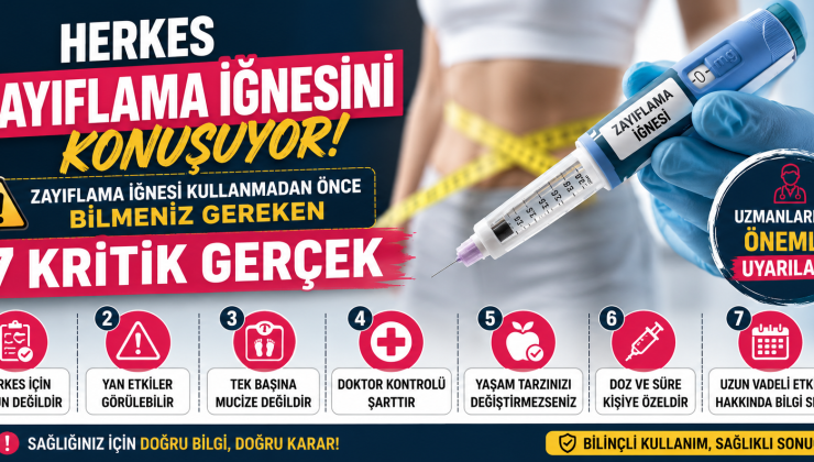 Herkes Zayıflama İğnesini Konuşuyor! Zayıflama İğnesi Kullanmadan Önce Bilmeniz Gereken 7 Kritik Gerçek